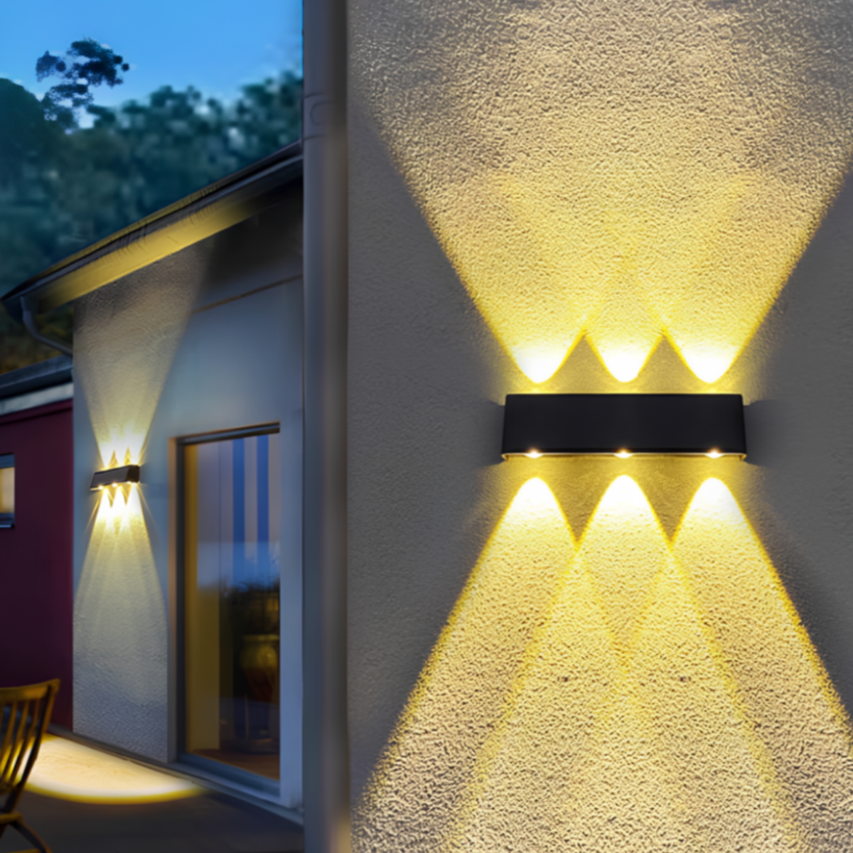 Illuminate Your Space with the Solar-Powered Aura Wall Light